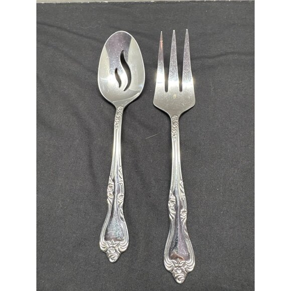 Oneida Azalea Stainless Glossy 17-Piece Vintage Flatware Set Pattern OSHA - Picture 8 of 16